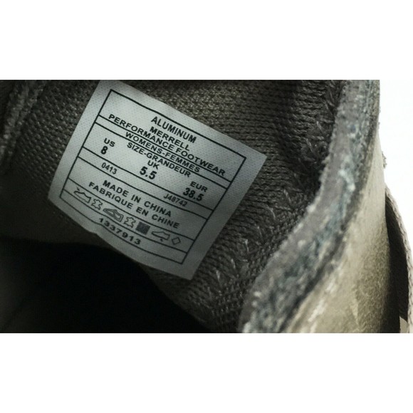 Merrell Aluminum Lt Olive Leather Harness Strap Pull On Ankle Booties-Women's 8 - Picture 8 of 10